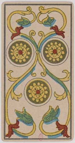Three of Pentacles — Marseille