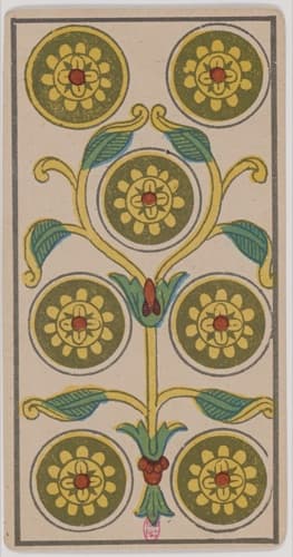 Seven of Pentacles — Marseille