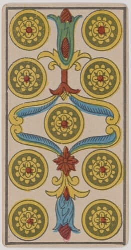Nine of Pentacles — Marseille
